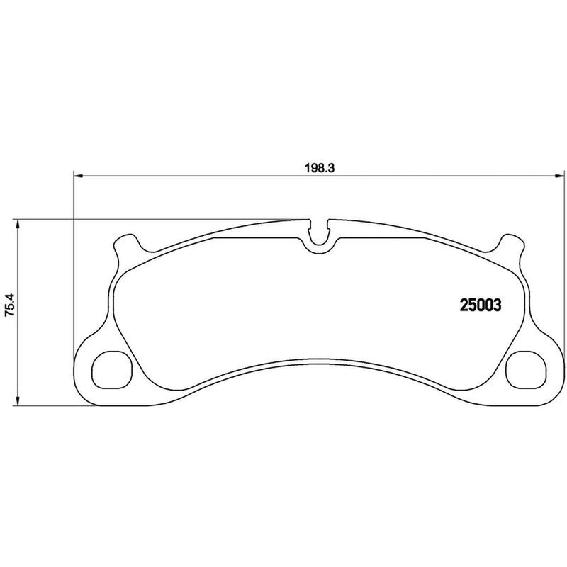 Brembo 4 x Front Brake Pad Set fits Porsche 911 2011-2019 3.8