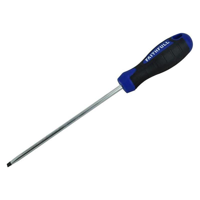 Faithfull Soft Grip Screwdriver Parallel Slotted Tip 5.5 x 150mm Faithfull - Dynamic Drive