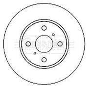 Borg & Beck 2 x Vented Front Brake Discs BBD4740-x2