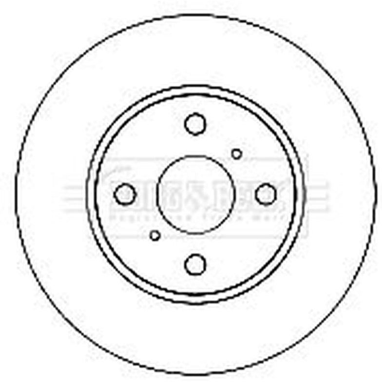 Borg & Beck 2 x Vented Front Brake Discs BBD4740-x2