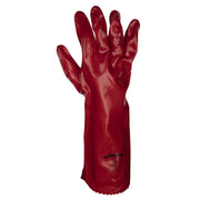 Worksafe Worksafe PVC Gauntlets 450mm, Red - Pack of 12 Pairs 9114/12 Worksafe - Dynamic Drive