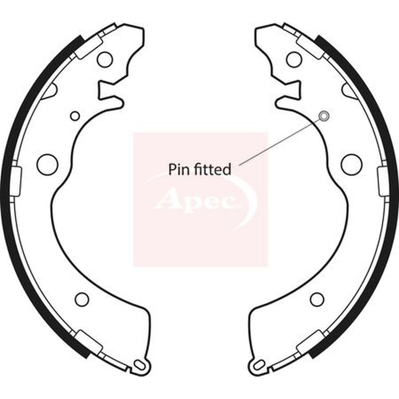 Apec Brake Shoe Set Axle Kit fits Honda Accord 1990-1993 2.0