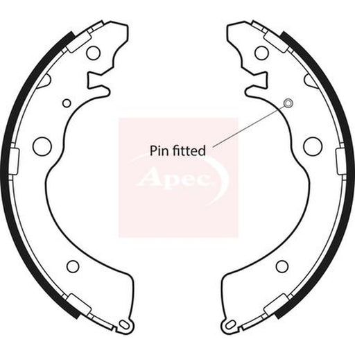 Apec Brake Shoe Set Axle Kit fits Honda Accord 1990-1993 2.0
