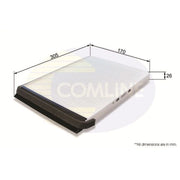 Comline Full Service Kit with Air, Oil, Fuel & Cabin Filters fits BMW 3