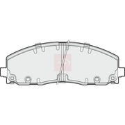 Apec Front Brake Pad Set fits Chrysler Grand Voyager V 2011 on 3.6