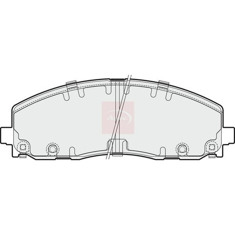 Apec Front Brake Pad Set fits Chrysler Grand Voyager V 2011 on 3.6