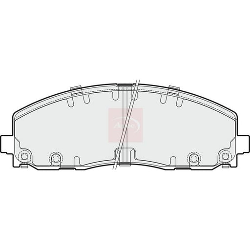 Apec Front Brake Pad Set fits Chrysler Grand Voyager V 2011 on 3.6