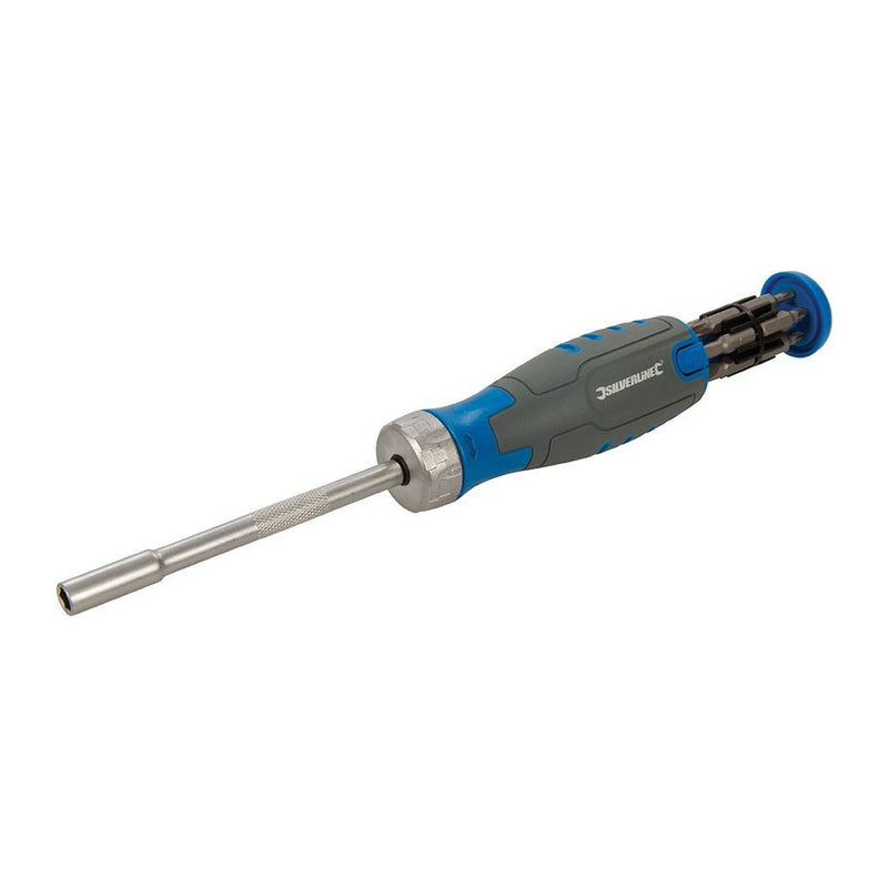 Silverline 12-in-1 Multi-Bit Ratchet Screwdriver 12-in-1 Silverline - Dynamic Drive