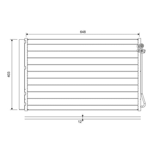 Valeo Air Conditioning Condenser 822747