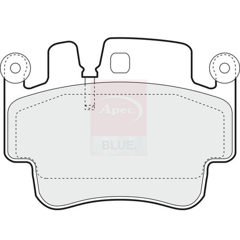 Apec Front Brake Pad Set fits Porsche 911 1997-2012 3.4 3.6 3.8