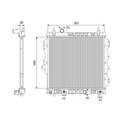 Valeo Engine Radiator 701340