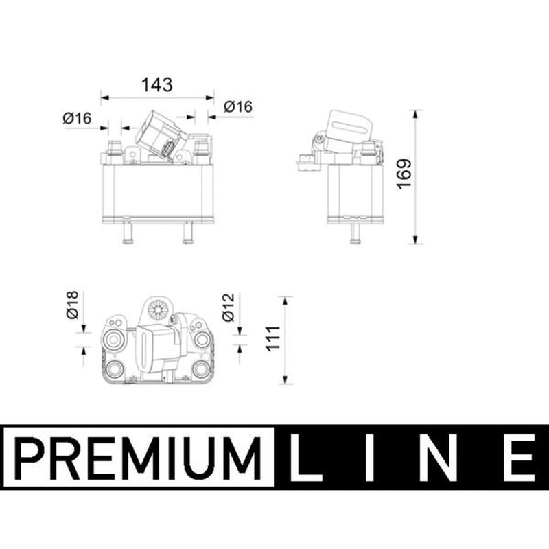 Mahle Air Conditioning Chiller fits BMW X3 2020 on