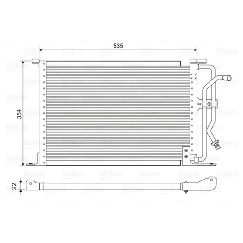 Valeo Air Conditioning Condenser 822627