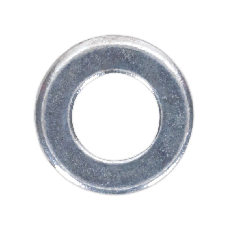 Sealey Flat Washer M4 x 9mm Form A Zinc DIN 125 Pack of 100 FWA49 Sealey  - Dynamic Drive