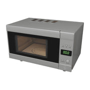 Flatbed Microwave in Silver Without Rotating Plate (230V, 700W, 20L) Nova - Dynamic Drive
