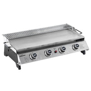 Dellonda 4 Burner Stainless Steel Portable Gas Plancha with Warming Rack 10kW Dellonda - Dynamic Drive