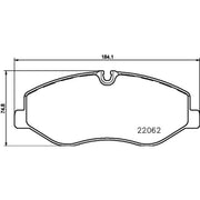 Mintex Front Brake Pad Set fits Mercedes-Benz Marco Polo Camper 2015 on