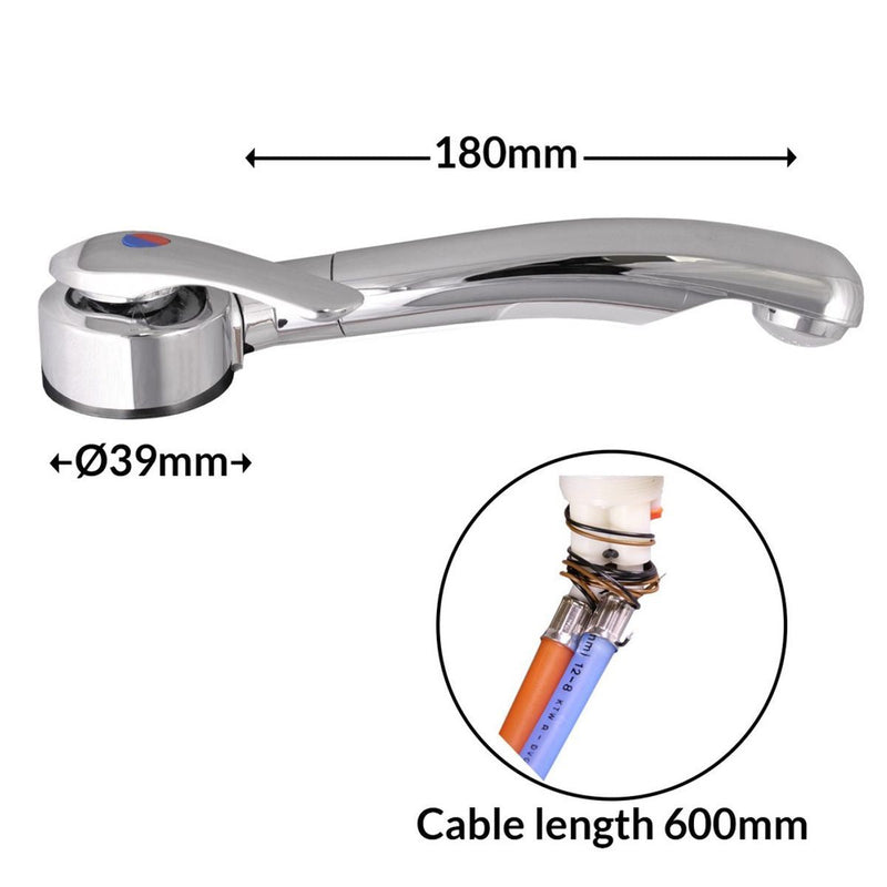Single Lever Twist Mixer Tap Right Hand for Caravan/Motorhome Nova - Dynamic Drive
