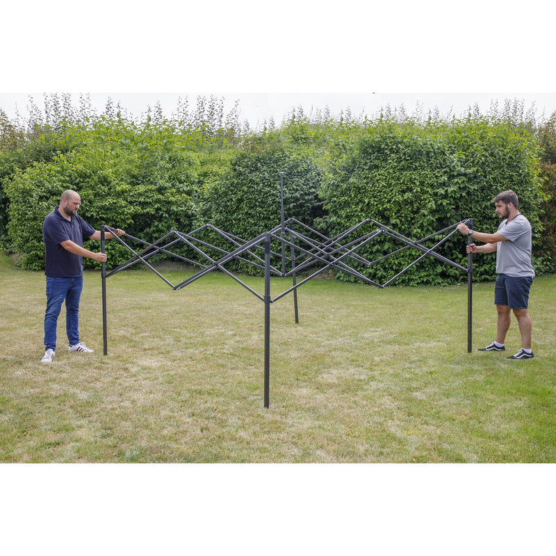 Dellonda Premium 3 x 3m Pop-Up Gazebo - Beige Dellonda  - Dynamic Drive