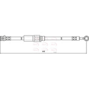 Apec Brake Hydraulic Hose Line Rear fits MG Express Hatchback 2003-2005 2.0