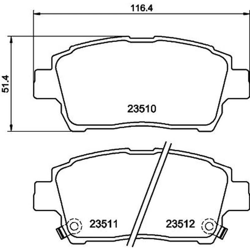 DON Front & Rear Brake Discs & Pads fits Toyota Celica 1999-2005 1.8