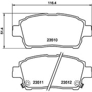 Mintex Front & Rear Brake Discs & Pads fits Toyota Celica 1999-2005 1.8