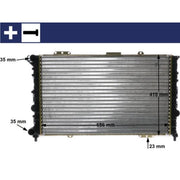 Mahle Engine Radiator fits Alfa Romeo 166 1998-2007 2.0 2.5 3.0 3.2