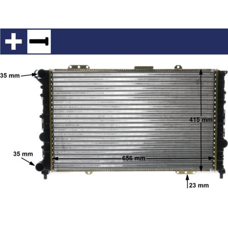 Mahle Engine Radiator fits Alfa Romeo 166 1998-2007 2.0 2.5 3.0 3.2