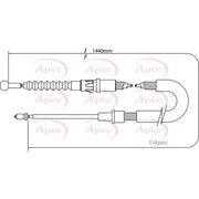Apec Handbrake Cable Left Rear fits Seat Altea 2004-2015 1.2 1.4 1.6 1.9 2.0