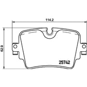 Brembo 4 x Rear Brake Pad Set fits Jaguar F-Type 2012-2017 2.0 3.0 5.0