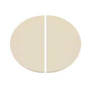 Dellonda Halfmoon Ceramic Heat Deflector Plates for Kamado BBQs 15"(38cm) 2pc Dellonda - Dynamic Drive
