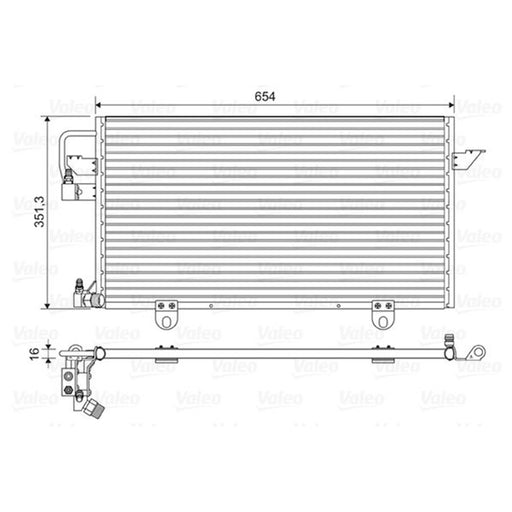 Valeo Air Conditioning Condenser 822602