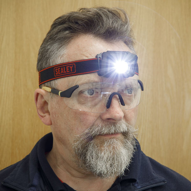 Sealey Rechargeable Head Torch 3W SMD LED Auto-Sensor HT102R Sealey - Dynamic Drive