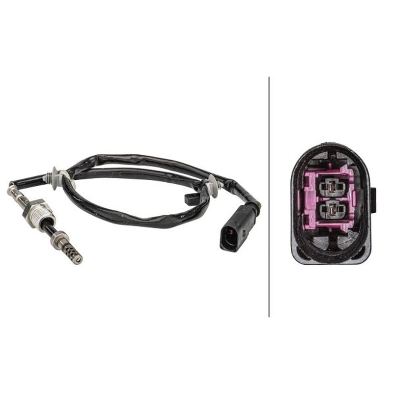 Hella Exhaust Gas Temperature Sensor before exhaust turb fits Audi A4 Allroad B8