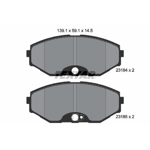 Textar Front Brake Pad Set 2318401