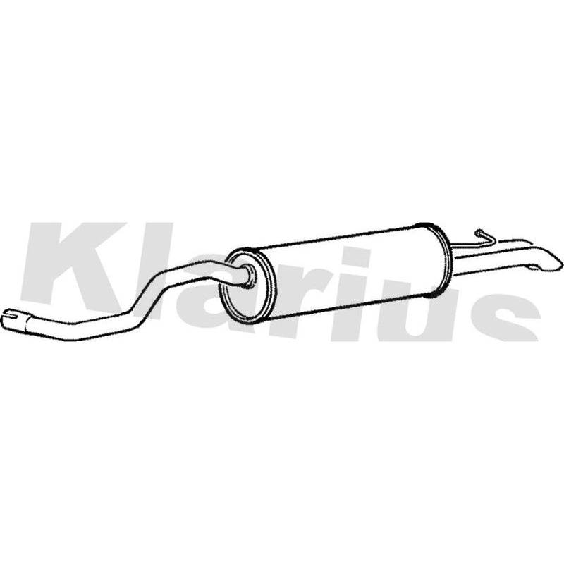 Klarius Box With Tail Pipe Rear fits Seat Toledo 1998-2004 1.6