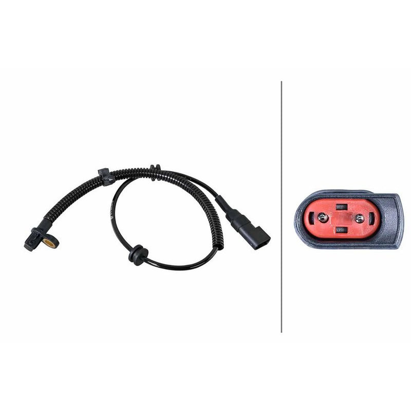 Hella ABS Wheel Speed Sensor Rear Left fits Ford Focus I 1998-2005
