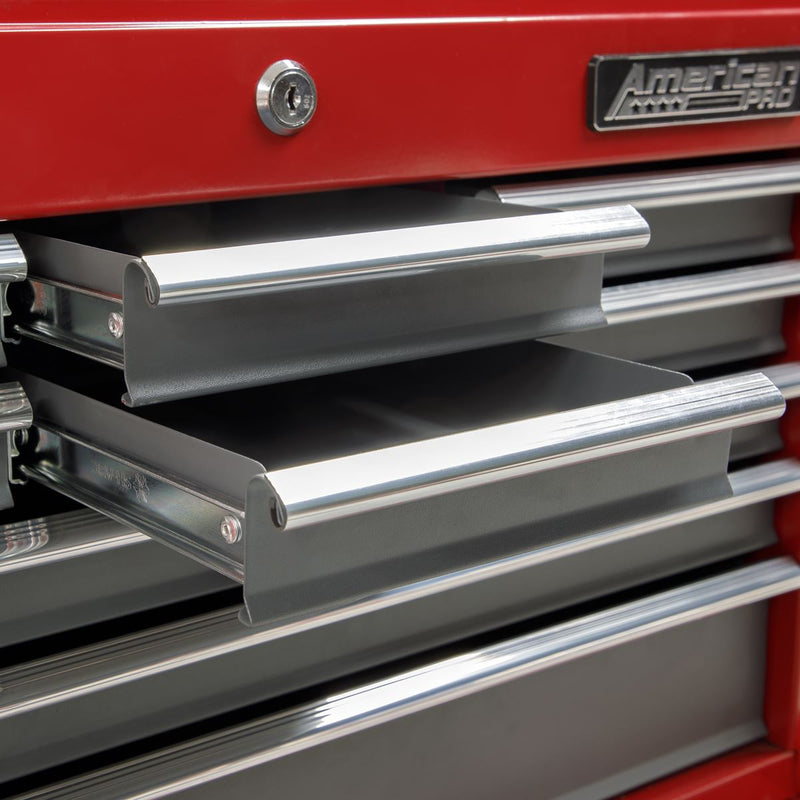 Sealey Topchest 9 Drawer with Ball-Bearing Slides Red/Grey AP22509BB Sealey - Dynamic Drive