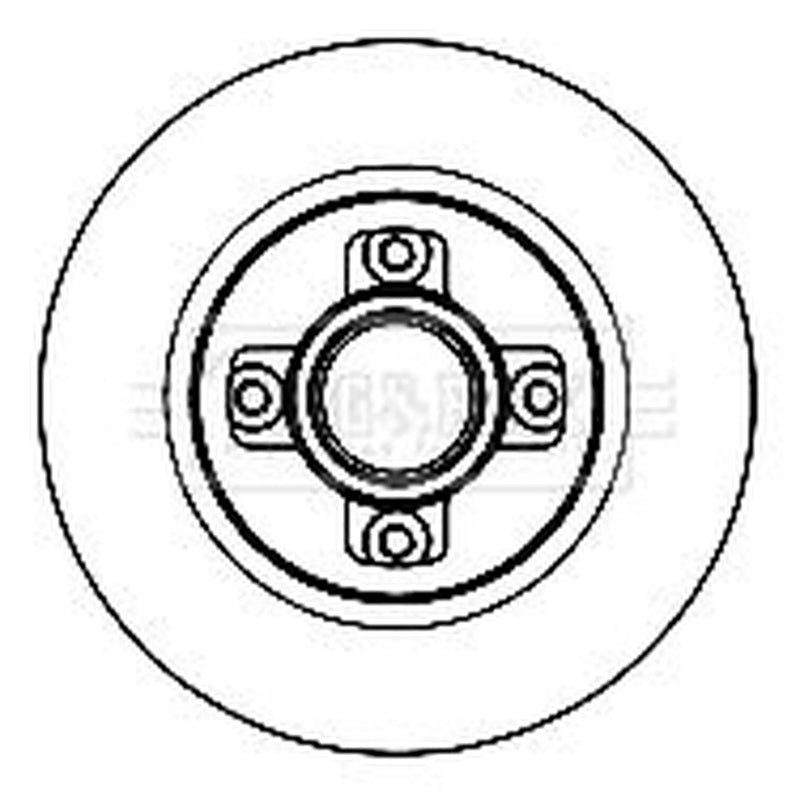 Borg & Beck Front & Rear Brake Discs & Pads fits Peugeot 308 Sw I 2007-2014 1.6