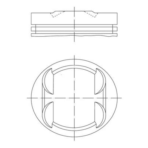 Mahle Piston Cylinder Bore = 97mm fits Mercedes-Benz Sl 1989-1992 129.066