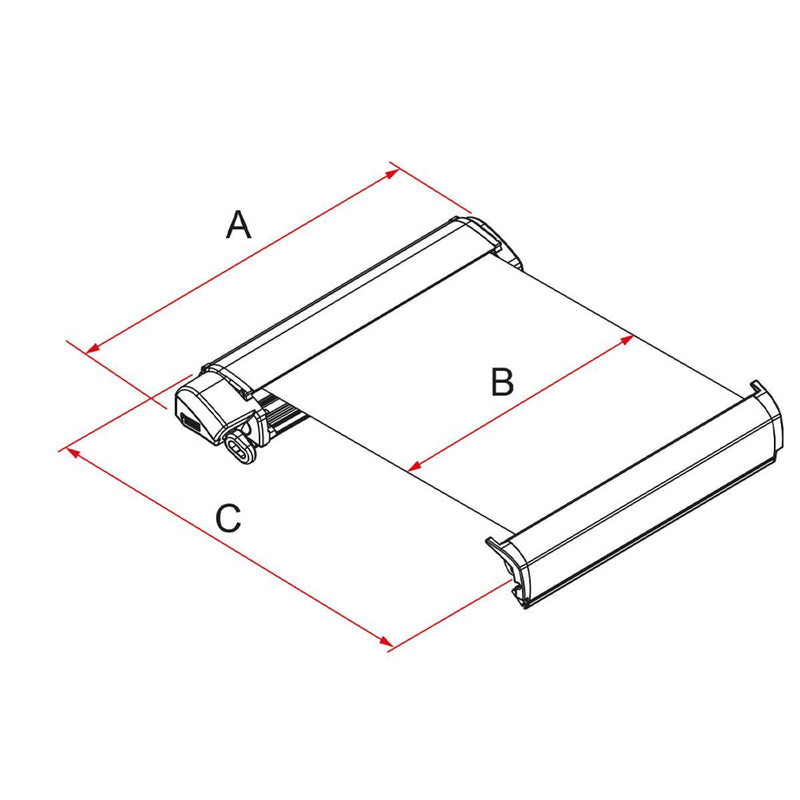 Fiamma F80L 600 Awning Titanium Royal Blue Fiamma - Dynamic Drive