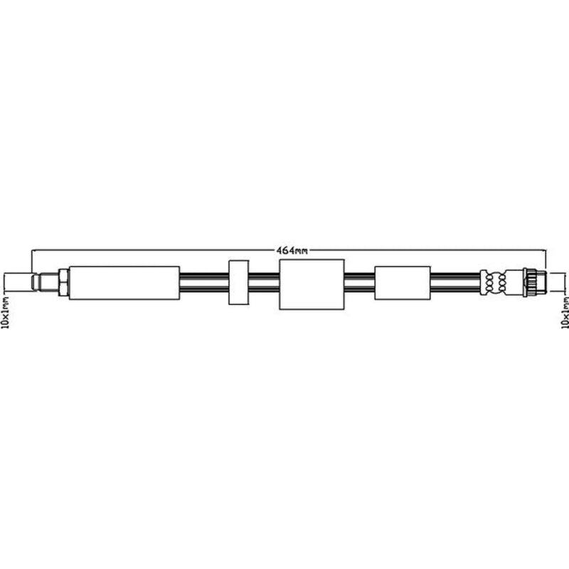 Juratek Brake Hydraulic Hose Line Right JBH1208