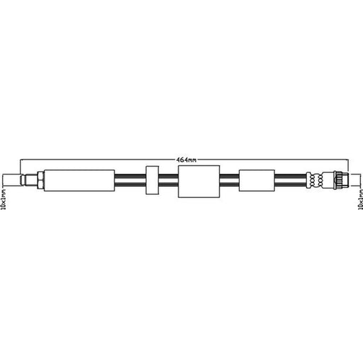 Juratek Brake Hydraulic Hose Line Right JBH1208