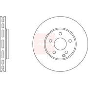 Apec 2 x Vented Brake Discs fits Mercedes-Benz E-Class 2003-2008 211.080 211.082