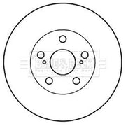 Borg & Beck Front & Rear Brake Discs & Pads fits Toyota Prius 2008-2016 1.8