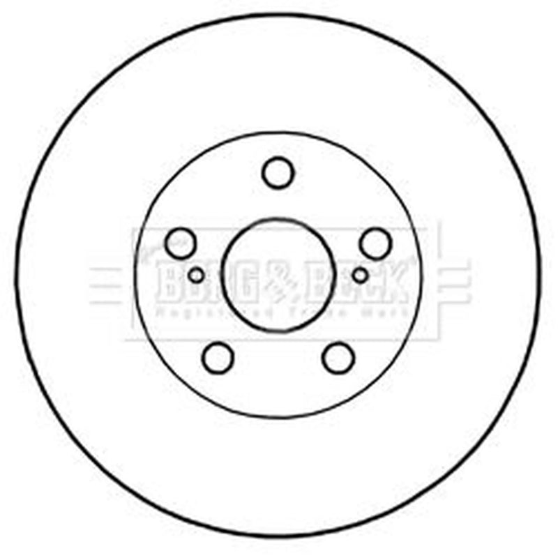 Borg & Beck Front & Rear Brake Discs & Pads fits Toyota Prius 2008-2016 1.8