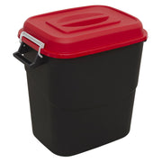Sealey Refuse/Storage Bin 75L Red BM75R Sealey - Dynamic Drive
