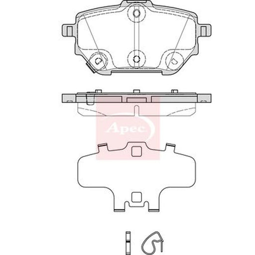 Apec Rear Brake Pad Set PAD2381