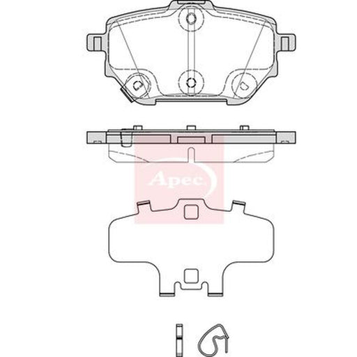 Apec Rear Brake Solid Discs & Pads fits Toyota Yaris Cross 2020 on 1.5