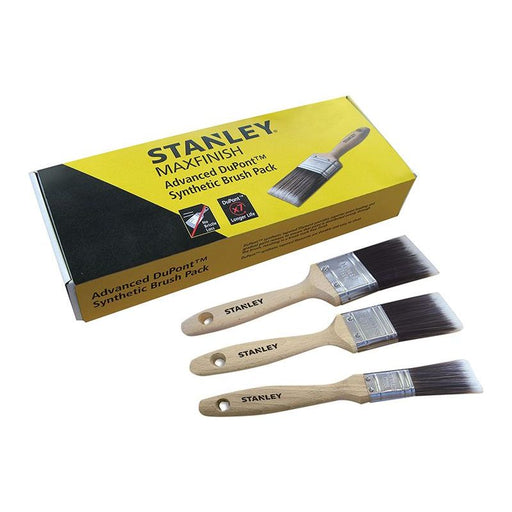 Stanley® Hand Tools MAXFINISH Advanced Synthetic Paint Brush Set of 3 25 38 & 50mm STANLEY® Hand Tools - Dynamic Drive